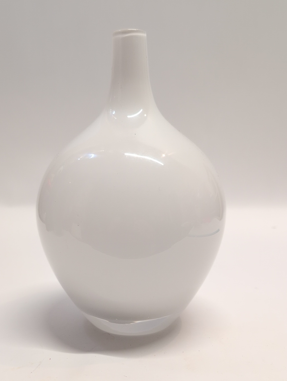 IKEA Glossy White Ceramic Bud Vase